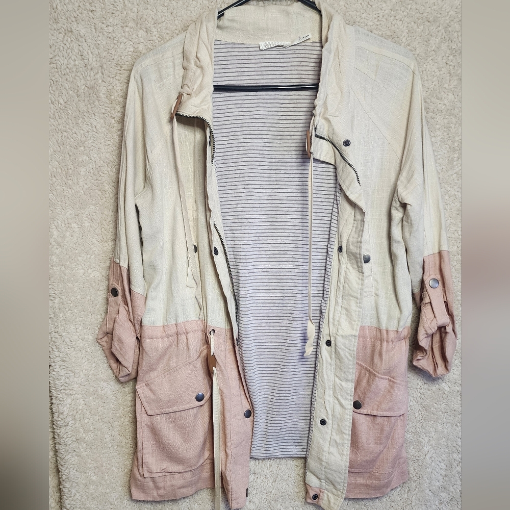 Blue Pepper Two-Tone Jacket